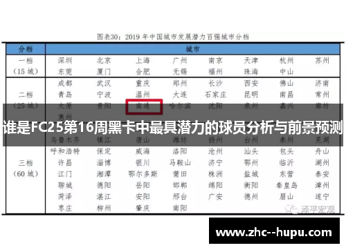 谁是FC25第16周黑卡中最具潜力的球员分析与前景预测