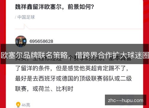 欧塞尔品牌联名策略,借跨界合作扩大球迷圈 欧塞尔品牌联名策略,借跨界合作扩大球迷圈